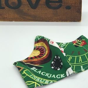 Handmade BlackJack Printed Face Mask ~ New!